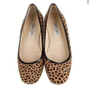 Jimmy Choo animal print ballet flats size 38.5